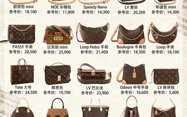 lv女包价格经典_lv包包价格一览表