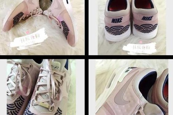 nike有一款七彩的鞋 nike樱花限量版鞋